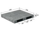 【メーカー直送】 法人様限定 R2-1213F サンコー プラスチックパレット 三甲 グレー (プラパレ)