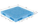 【メーカー直送】 法人様限定 R4-1515 サンコー プラスチックパレット 三甲 ライトブルー (プラパレ)