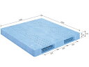 【メーカー直送】 法人様限定 R2-1616F サンコー プラスチックパレット 三甲 ライトブルー (プラパレ)