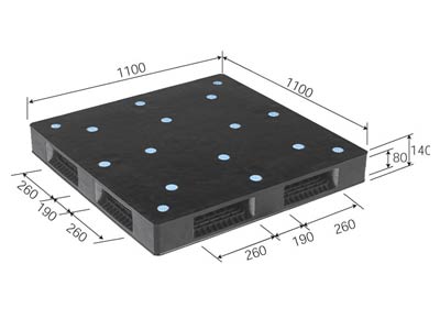 [商品について]※本商品は、メーカー取り寄せのため、欠品している場合がございます。※画像はイメージです。商品の詳細はメーカー受付窓口/HPにてご確認ください。※掲載商品は予告無く販売終了となっている場合もあり、掲載商品全ての出荷確約をするものではありません。[返品・交換について]返品不可：返品不可の商品⇒詳細はこちらをクリック※当店ではお客様都合による交換は受け付けておりません。■メーカー/品番サンコー R4-110110P-B■商品カテゴリDIY・工具・作業用品 サンコー パレット 1111サイズ■本体サイズ1100×1100×140mm 24.3kg■商品説明カラー区分： ブラック主な仕様： サンコー プラスチックパレット　4方差し両面使用型 1111サイズシリーズ名 ： 1111サイズ●重量：28.4kg●静荷重：4000kg●動荷重：1000kg●材質：リサイクルPP●出荷単位：2※出荷単位数未満のご注文は送料1200円かかります。※出荷単位数以上のご注文は送料無料（カートでは送料1200円と表示されますが、ご注文完了後に弊社で送料無料へ訂正いたします）。カード決済の場合、送料の訂正後に決済金額も訂正されます。 ※メーカー出荷単位は予告なく変更される場合がございます。その場合、ご注文内容によりキャンセルさせて頂くことがございます。予めご了承ください。■検索コード 20140409■ジャンル 花・ガーデン・DIY DIY・工具 物流・運搬器具 パレット■カテゴリ DIY・工具・作業用品 サンコー パレット 1111サイズサンコー プラスチックパレットR4-110110P-B 本体色：ブラック[メーカー直送について]本商品はメーカー直送品となります。代金引換はご利用頂けません。・配送地域：全国※沖縄・離島・北海道除く・直送送料：出荷単位未満別途送料・日時時間指定：日時・時間指定不可※商品は1階での軒下渡しとなります。室内への搬入は行っておりません。※通常配送商品との同時注文(同梱)は不可です。メーカー直送の場合は単品でのご注文をお願いいたします。■法人様専用商品：お届け先住所または宛名に「法人名」または「店舗名」を明記ください。●出荷単位：2※出荷単位数未満のご注文：送料1200円※出荷単位数以上のご注文の場合（カート内⇒送料1200円、ご注文完了後に送料無料へ訂正致します）。カード決済の場合、送料の訂正後に決済金額も訂正されます。※配送可能地域以外の場合はご相談ください。