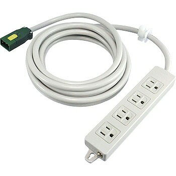 Rakuten - WFA6554HG パナソニック ハーネス用OAタップ(キャブタイヤケーブル付)接地2P15A 125V 4コ口 グレー 5m