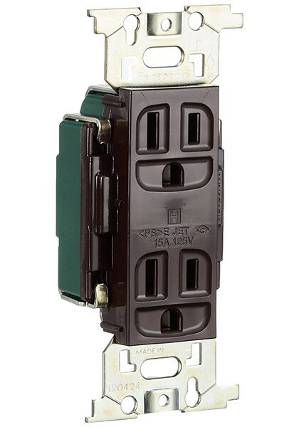 WN1318AK パナソニック フルカラー医用埋込アース付ダブルコンセント(チョコ)