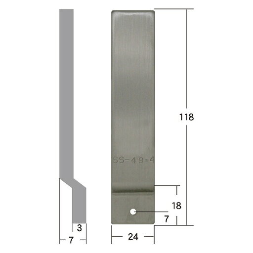 SS-49-4 FUKI エスカッション(段差金具) 穴アリ 段付金具 118mm SS-49-4 FUKI エスカッション(段差金具) 穴アリ 段付金具 118mm