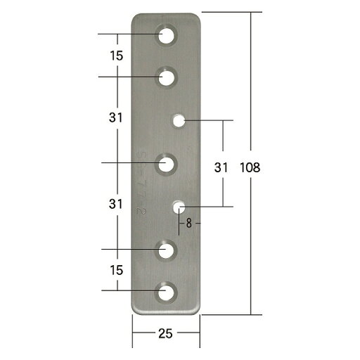 SS-77-2 FUKI エスカッション ドアガード受金具用補強板 SS-77-2 FUKI エスカッション ドアガード受金具用補強板