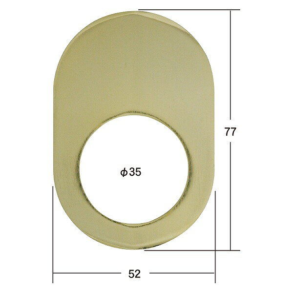 SS-80 G FUKI エスカッション 化粧板 金色