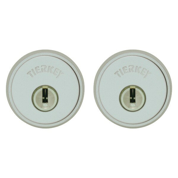 30650560 FUKI 取替シリンダー TIERKEY TC-LX/PS/PSD 2個同一 キー5本 シルバー