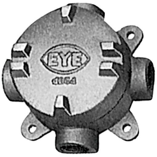 EXG14-28F-G 岩崎電気 ジャンクションボックス フラットカバー付 4方出 適合電線管...