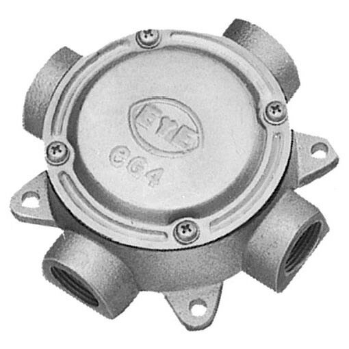 EYG14-22-G 岩崎電気 ジャンクションボックス フラットカバー付 4方出 適合電線管：22(PF3/4)