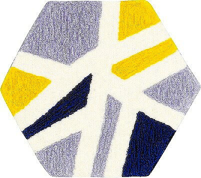 【メーカー直送】 カーペット ラグ マット 約70×80cm イエロー おしゃれ・ホットカーペット対応・床暖房対応・滑り止め・手洗いで洗える・日本製 1407-116 new trail Prevell