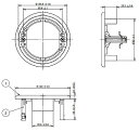 WTK2088 パナソニック 天井取付熱線センサ付自動スイッチ用埋込取付プレート(φ70MM)(埋込穴φ93~96MM用)