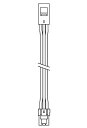 RK601W 遠藤照明 送り配線コネクター L=1500mm