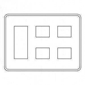 MLE1037-322 明工社 MLエレガントプレート 7コ用(3+2+2)