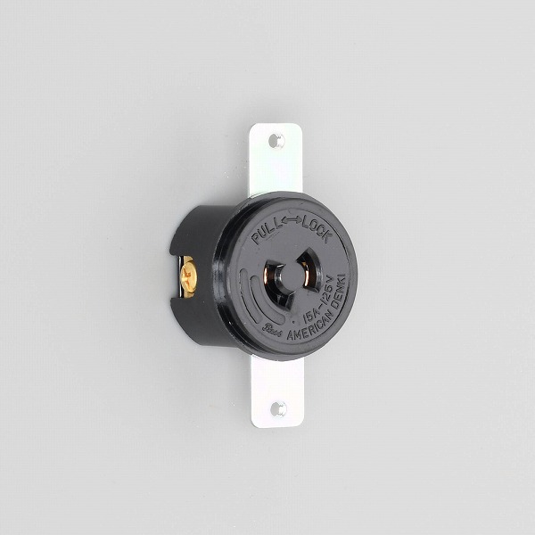 40-P アメリカン電機 40-P 引掛形 パネル用コンセント 2P 15A 125V