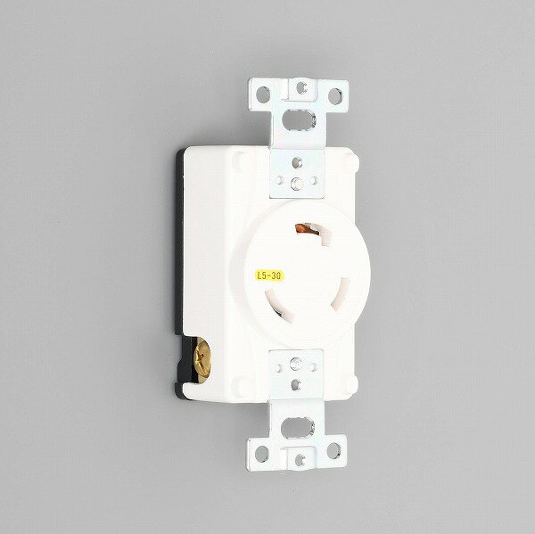 樂天商城 - 3310-L5-IV アメリカン電機 3310-L5-IV 引掛形 埋込コンセント 白 接地2P 30A 125V
