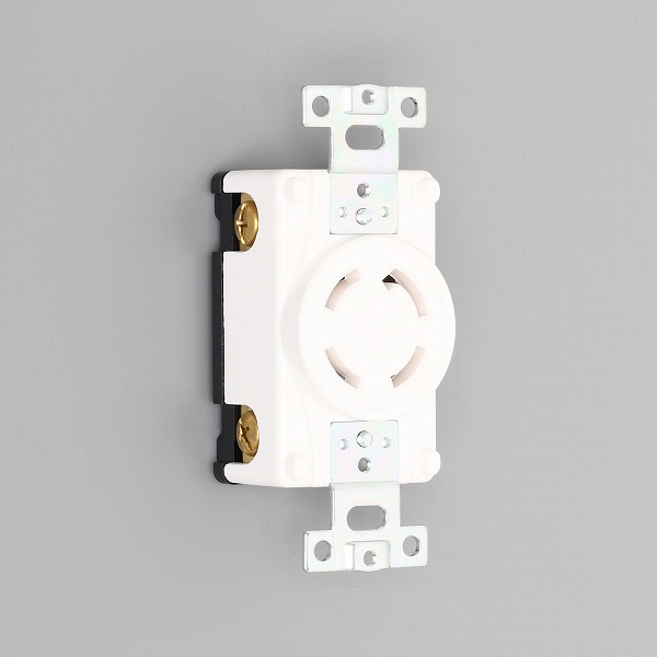樂天商城 - 4320-IV アメリカン電機 4320-IV 引掛形 埋込コンセント 白 接地3P 30A 250V