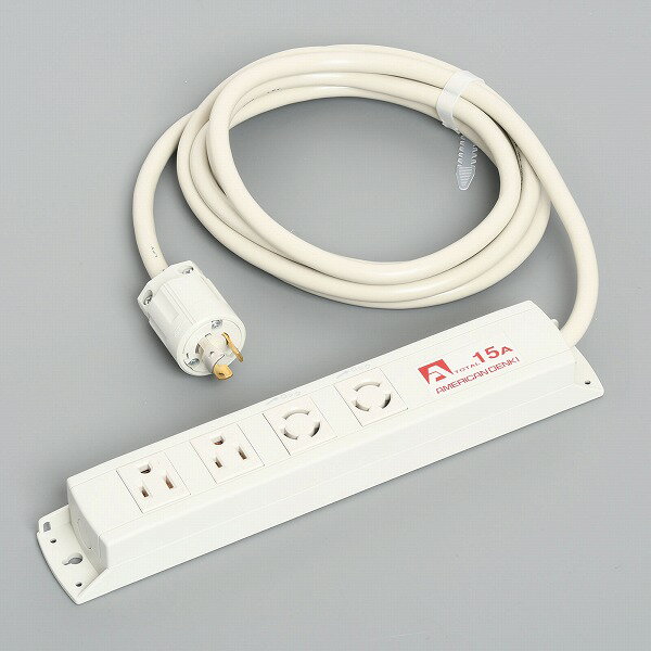 4 Holes - KC1020 アメリカン電機 KC1020 コンビ OAタップ4ヶ口 コードセット 接地2P 15A 125V