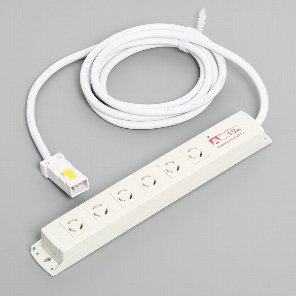 KC1216NF アメリカン電機 KC1216NF 引掛形 OAタップ6ヶ口 コードセット NF付 接地2P 15A 125V