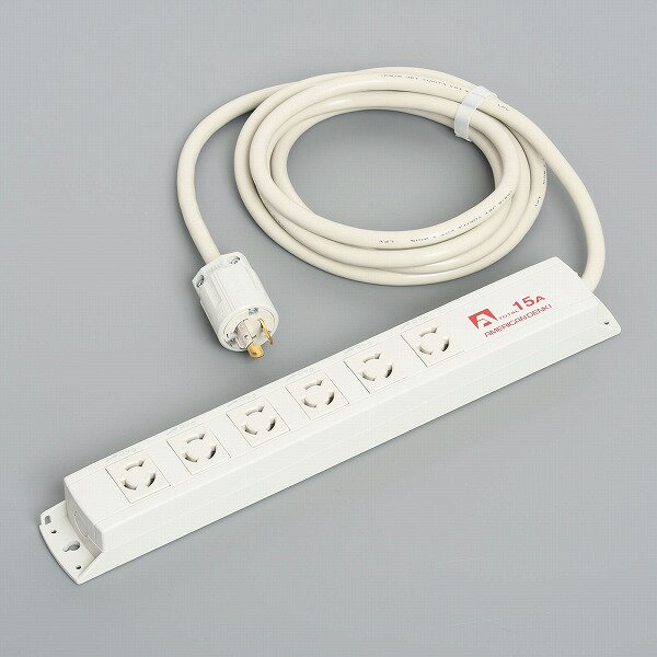 5 Holes + - KC1250 アメリカン電機 KC1250 引掛形 OAタップ6ヶ口 コードセット 接地2P 15A 250V