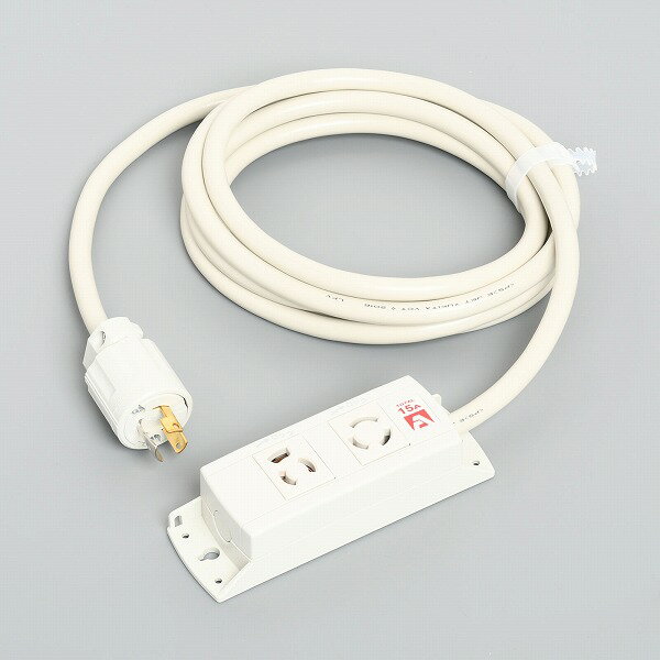 ~2 Holes - KC1100 アメリカン電機 KC1100 コンビ OAタップ2ヶ口 コードセット 接地2P 15A 125V