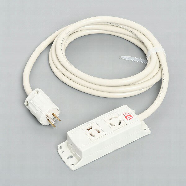 ~2 Holes - KC1105 アメリカン電機 KC1105 コンビ OAタップ2ヶ口 コードセット 接地2P 15A 125V