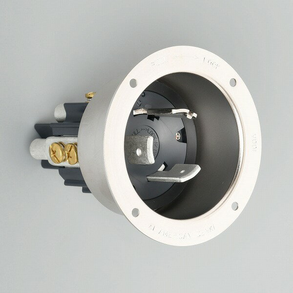 31025 アメリカン電機 引掛形 フランジインレット(メタルケース)