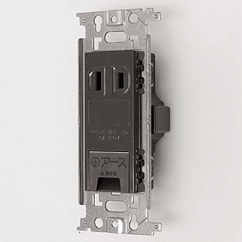 WN1031HK パナソニック フルカラー埋込アースターミナル付コンセント(フラット型) グレー