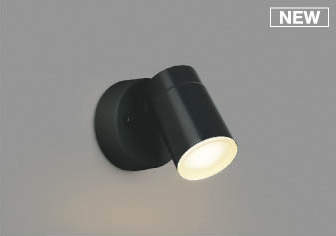 AU50451 コイズミ 屋外用スポットライト ブラック 散光 LED（電球色） 散光