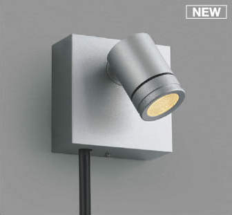 AU92271 コイズミ DC24V屋外用スポットライト シルバー 中角 LED（電球色） 中角