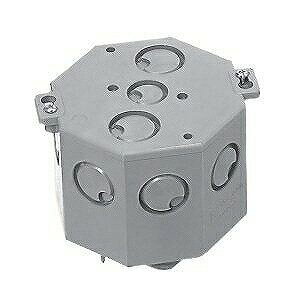 Rakuten - 8CB-82NM 未来工業 8角コンクリートボックス 塗代カバー付 丸型用