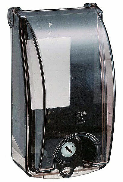 乐天商城 - CWBK-1KK 未来工業 プロテクトカバー 鍵付 透明フタ 黒 1連用