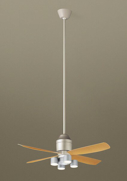 XS72528 パナソニック シーリングファン(照明器具付) シルバー ポール長1500 おしゃれ 吹き抜け インテ..