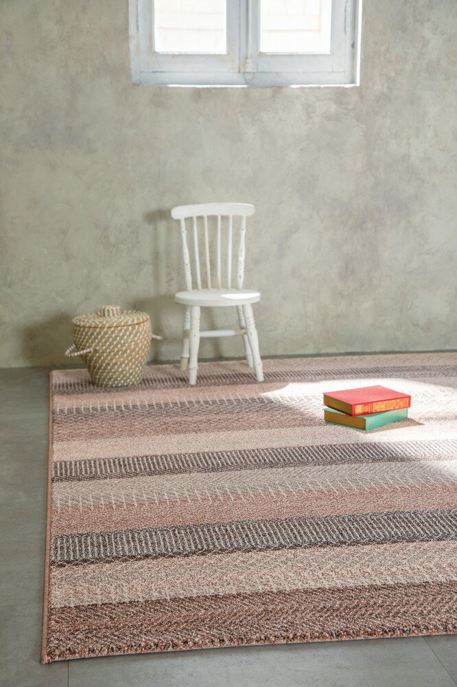 【メーカー直送】 カーペット ラグ マット 約4.5畳 240×240 ロゼ ウィルトン織 ベルギー産 ストラティ 34105-1262 Globe ディーパス