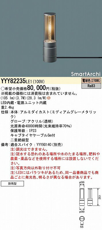 YYY82235LE1 �ѥʥ��˥å� �եåȥ�����ɥ饤�� LED(�ŵ忧)