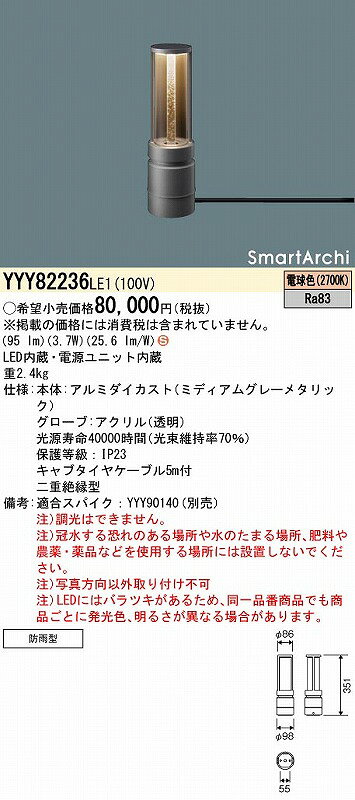 YYY82236LE1 �ѥʥ��˥å� �եåȥ�����ɥ饤�� LED(�ŵ忧)