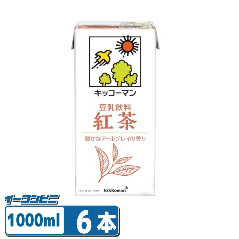 Other - 【お取り寄せ】キッコーマン 豆乳飲料 紅茶 1000ml ×6本