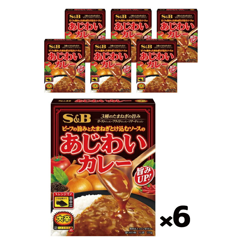 【お取り寄せ】エスビー食品 あじわいカレー大辛 170g×6個 （レンジ対応） レトルトカレー e-conve2-10000947 イーコンビニ2号店 サンプル画像3