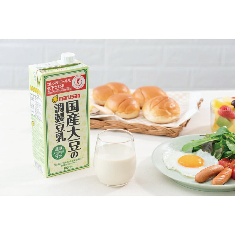 【お取り寄せ】マルサンアイ 国産大豆の調製豆乳 1000ml×6本 [トクホ] e-conve2-10001297 イーコンビニ2号店 サンプル画像2
