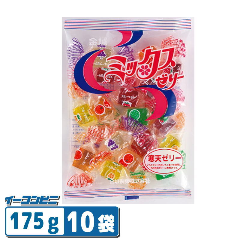 フルーティーでさわやかな香りと豊かな味わいのミックスゼリーは、 長年の伝統と技術でつくり出されるロングセラーのゼリーです。 原材料名 水飴、砂糖、寒天、いちご果汁、澱粉、香料、着色料（アカキャベツ、カロチノイド、クチナシ、紅麹）、乳化剤（大豆由来） ＊商品のリニューアル等により、商品パッケージや記載されている内容が異なる場合がございます。