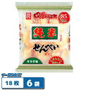 立正堂 純米せんべい サラダ味 18枚入 x 6袋 煎餅 塩味