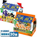 【期間限定】サッポロ一番 今だけ 九州シリーズ 2種各15食(計30食)セット みそ 福岡博多豚骨風/塩 長崎ちゃんぽん風(4)