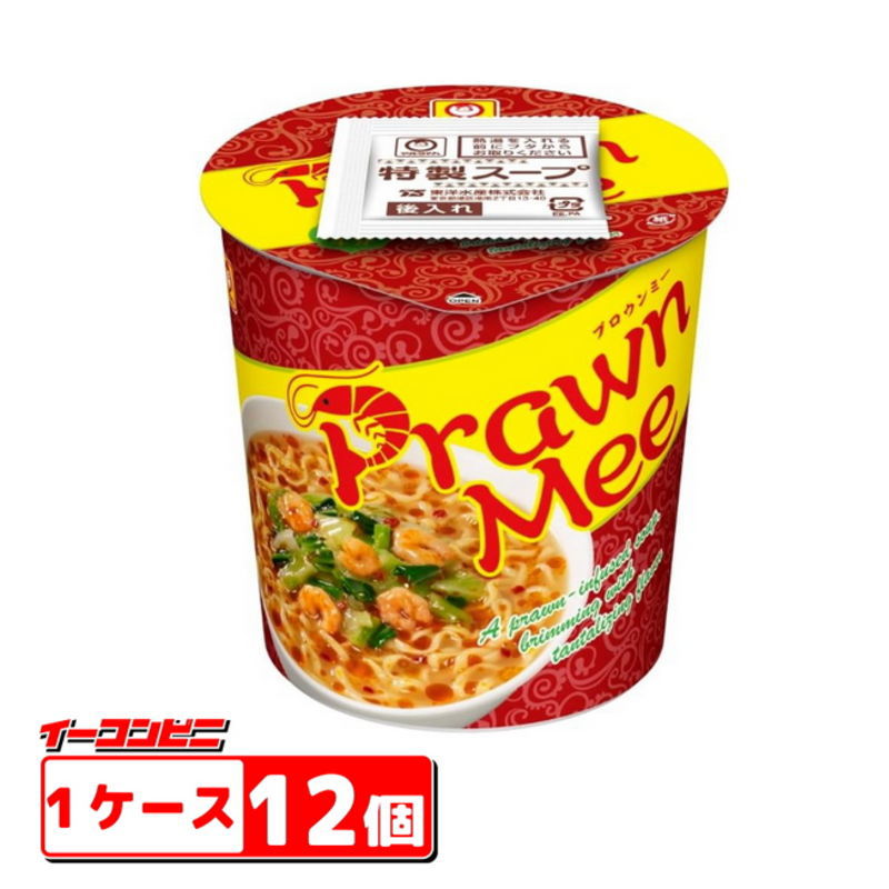 ●訳あり●マルちゃん Prawn Mee（プロウンミー）95g×1ケース（12個）【賞味期限2024年03月21日】【送料無料(沖縄・離島除く)】のサムネイル