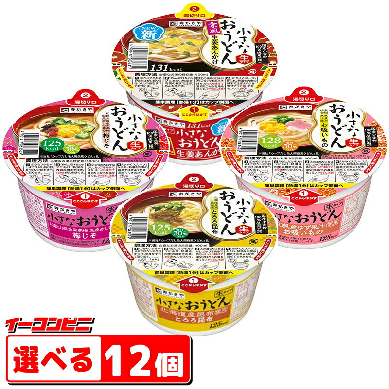 寿がきや(すがきや) 小さなおうどんシリーズ 組み合わせ選べる12個 ミニサイズ カップうどん【送料無料(沖縄 離島除く)】