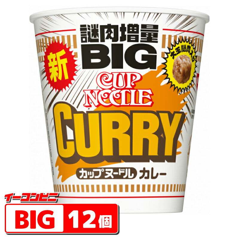 日清 カップヌードル カレー BIG 1ケース （12個） ビッグ カップ麺 ラーメン
