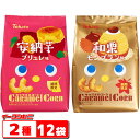 【期間限定品】東ハト キャラメルコーン 安納芋ブリュレ/和栗モンブラン 62g 2種各6袋セット(計12袋)