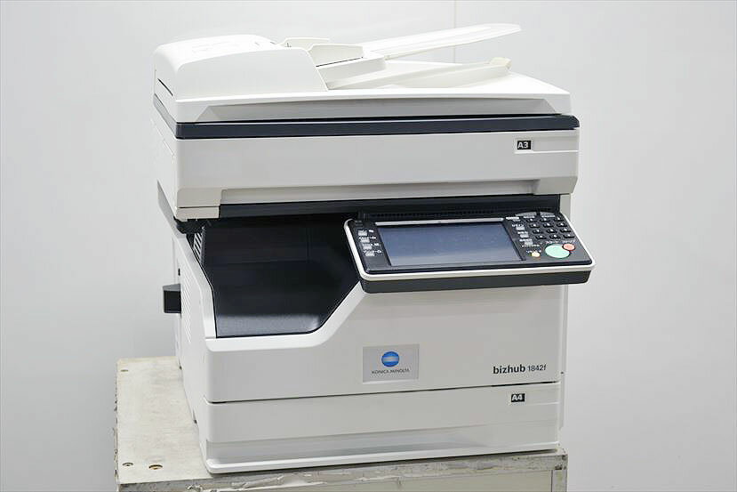 中古A3コピー機/中古A3複合機KONICA MINOLTA/コニカミノルタ bizhub 1842fカウンタ28,205枚/モノクロ ..