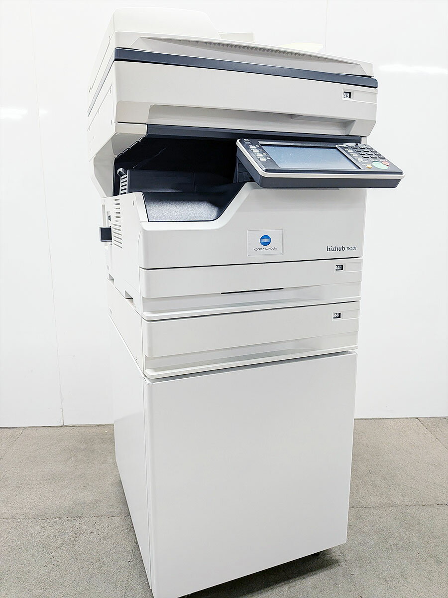 中古A3コピー機/中古A3複合機KONICA MINOLTA/コニカミノルタ bizhub 1842fカウンタ21,084枚/モノクロ ..