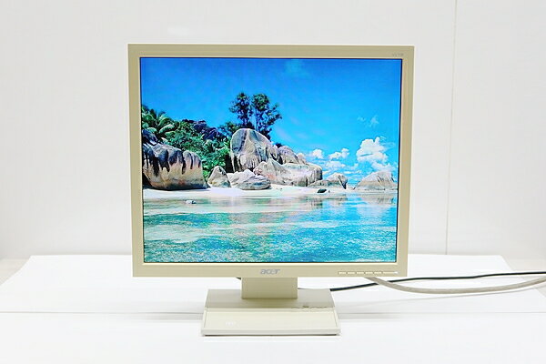 【黄ばみ】中古液晶モニター/17型液晶ディスプレイAcer/エイサー V173【中古】