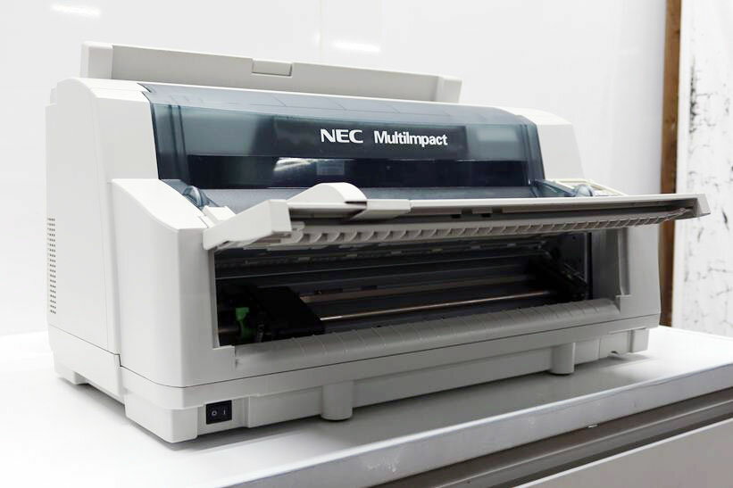 乐天商城 - NEC MultiImpact700JAN 中古ドットプリンター 【中古】 新品インクリボン付