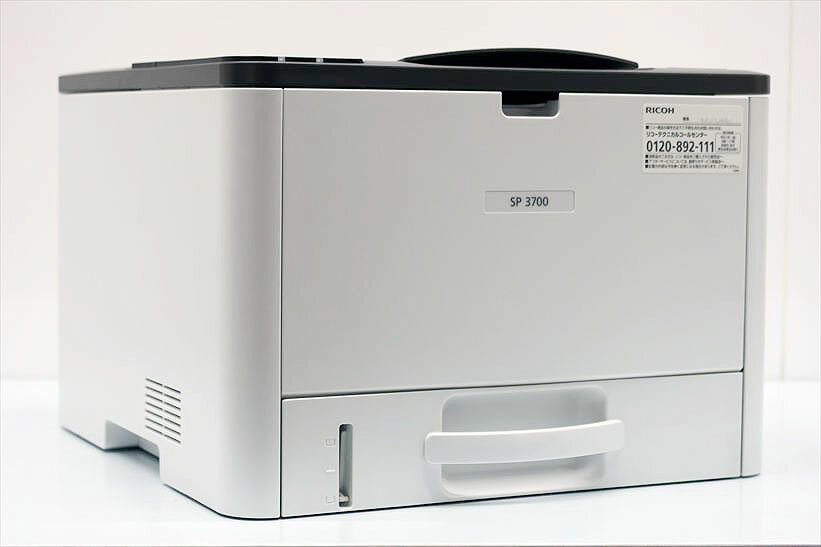 中古A4モノクロプリンタ RICOH SP3700 カウンタ 81,084枚【中古】新品リサイクルトナーカートリッジセット済