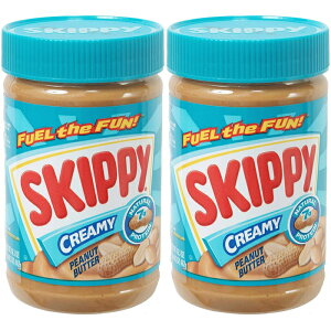 2本セット スキッピー  ピーナッツバター クリーミー (粒なし) 462gx2本SKIPPY